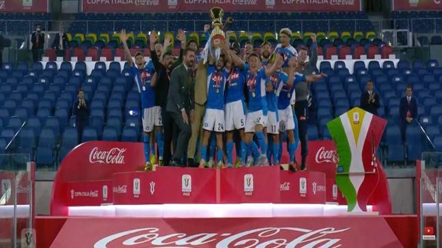 نابولي يُتوج بطلا لكأس إيطاليا 2020 بركلات الترجيح على حساب يوفينتوس