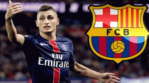برشلونة تطالب فيراتي بالتحرك والثورة ضد إدارة PSG من أجل اتمام صفقة انتقالة