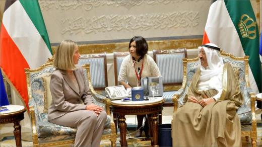 موغيريني تصل إلى الكويت لدعم جهود الوساطة الكويتية لحل الأزمة الخليجية