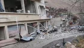 تواصل قصف النظام السوري لعين الفيجة بالبراميل المتفجرة، ومؤشرات لهدنة