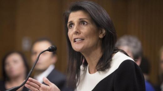 “نيكي هالي” تنضم رسميا لإدارة ترامب كسفيرة في الأمم المتحدة