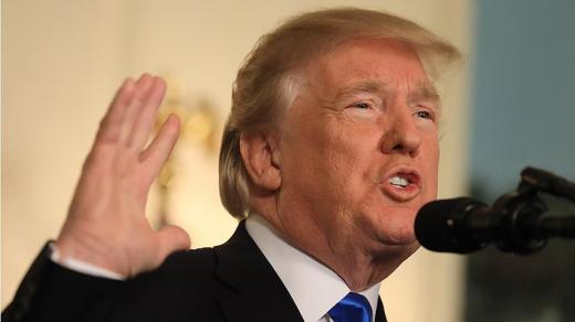 الرئيس الأمريكي دونالد ترامب يعترف بمدينة القدس عاصمة للكيان الإسرائيلي