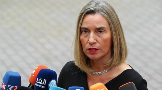 فيديريكا موغيريني توكد لرئيس السلطة الفلسطينية على موقف الاتحاد الأوروبي الثابت حيال القدس