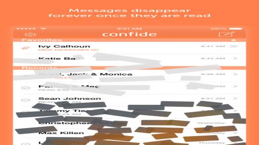 تعرف على تطبيق التراسل Confide ومميزاته المختلفة